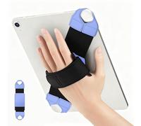 FINTIE Supporto Universale per 9-11 Pollici Tablet & eReader, [Girevole a 360 Gradi] Impugnatura Regolabile Portatile e Sicura Mano Cinturino Titolare per Tablet iPad/Samsung/Xiaomi, Ultra Blu
