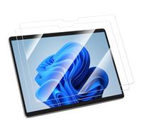 FINTIE Vetro Temperato Pellicola [2 Pezzi] per Microsoft Surface Pro 10 /Pro 9/Pro 8/Pro X 13 Pollici - [Senza Bolle] [Antigraffio] 9H Trasparente Protezioni Schermo Pellicola Surface Pen Compatibile