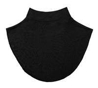Finto Dolcevita Donne Cotone Senza Maniche Dolcevita Solido metà Top Maglione Collare Finto Staccabile Caldo Collare Protezione della Privacy per Signora, Ragazze Uso (Nero)