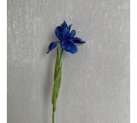 Finto Fiore Artificiale Viola Scuro Casa Iris Luce Poliuretano Ecopelle