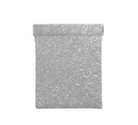 Finto glitter argento scintillante stampato, Spremere il portafoglio superiore da donna Borsa portaoggetti Piccola portamonete Portamonete