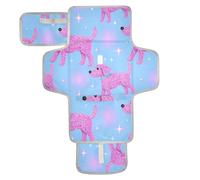 Finto Glitter Cane Cartone Animato Blu Riutilizzabili Baby Pee Pad con Tasca in Tessuto Fasciatoio Fasciatoio Bambino Stazione di Viaggio Kit Cambiadores de pa?ales para Bebes