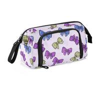 Finto Glitter Fiocco Cartone Animato Rosa Matita Borse Grande Capacità Box Organizer Multifunzionale per Infermiere Scuola Preppy