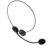 Finto Headset Cosplay da Rock Star in Plastica Nero | Accessorio da Travestimento, Uso a Mani Libere, per Feste in Maschera e Servizi Fotografici