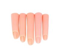 Finto per Nail Art Pratica, Plastica Rosa, senza Magnete | Strumento per Manicure e Addestramento, per Artisti Salone e Principianti, Uso Pratico e Ricostruzione