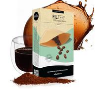 finum - Filtri per caffè n. 2, in Carta, 100 Pezzi, Colore Marrone