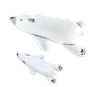 Finypa Palloncini giganti a forma di orso polare da 106,7 cm, 2 pezzi, palloncini a forma di animale, protezione dell'ambiente, design piatto per alleviare lo stress, safari nella giungla selvaggia