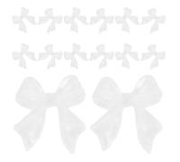 Fiocchetti per Unghie 300 Pezzi in Resina Bianca 3d | Decorazioni Flat-back, Aderenza Delicata e Sicura, per Gel e Manicure, Stile Kawaii