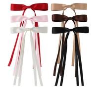 Fiocchi a catena per capelli, fermagli per capelli con punti di coda, fiocchi per capelli per ragazze, 1 set A
