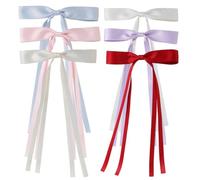 Fiocchi a catena per capelli, fermagli per capelli con punti di coda, fiocchi per capelli per ragazze, 1 set B