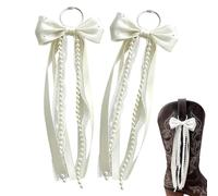 Fiocchi decorativi per stivali in jeans, 2 pezzi, classici | Gioielli per stivali da cowboy per abbigliamento campagna, scuola, Halloween, compleanni, matrimoni, fattoria e