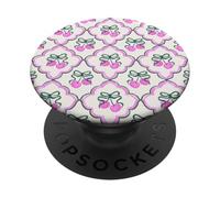 Fiocchi Di Ciliegia Rosa Modello Rosa Frutta Estate Ciliegie E Fiocchi PopSockets PopGrip Adesivo