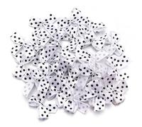 Fiocchi di Nastro di Raso colorato da 2,5 * 2,5 cm, Piccoli Fiocchi a Pois, Fiori, for lavori Artigianali Fai da Te, Decorazioni e lavori manuali(White,100pcs)