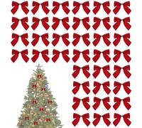 Fiocchi Di Natale 36 Pezzi Decorazioni Natalizie Per La Casa | Ornamenti A Per Albero Di Natale E Per Le Feste Per Ghirlanda Corona Interno Esterno Cammino Parete Finestra Porta