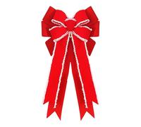 Fiocchi Di Natale - Decorazione Per Ghirlanda Punta Di Grandi Dimensioni | Fiocchi Per L'Albero Di Natale,Per Esterno Per Compleanno Per Vacanza Per Inverno Per Festa Per Matrimonio Per La Porta D'Ing