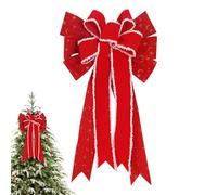 Fiocchi di Natale | Ghirlanda Grande per La Cima | Fiocchi per L'Albero di Natale,per Casa, Esterno, Vacanze, Inverno, Autunno, Compleanno, Matrimonio, Festa, Porta d'Ingresso