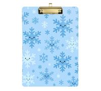 Fiocchi di neve modello medico tasca portablocco acrilico carino per i compiti a casa pediatrica dimensioni 9 x 12