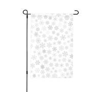Fiocchi di neve natalizi Fiocco di neve invernale,Bandiera da giardino per esterni e interni, stendardo decorativo bifacciale 30x45 cm