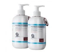 Fiocchi di Riso, Bipacco Sapone NON Sapone | 2 Flaconi da 240ml di Detergente Viso e Mani Pelli Sensibili, Adatto ai Bambini