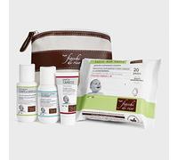 Fiocchi di Riso - COFANETTO BEBÈ - Kit da viaggio specifico per proteggere la cute fin dalla nascita: Detergente Intimo Mioderm, Pasta Cambio, Detergente Corpo e Capelli e Salviette Talco NON Talco.
