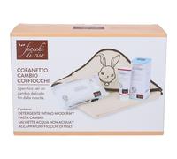 Fiocchi di riso cofanetto cambio detergente intimo mioderm 240 ml + pasta cambio 100 ml + acqua non acqua salviette detergenti 60 pezzi