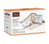Fiocchi di Riso Cofanetto Cambio - Set regalo per l'igiene e il cambio del neonato, 4 pezzi
