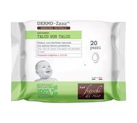 Fiocchi di riso Dermo Zzzz Salviette Talco Non Talco 20 pezzi - Salviette