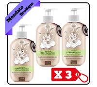 FIOCCHI DI RISO DETERGENTE BIMBI CORPO CAPELLI TALCO 400ml RISO E MALVA (X3)