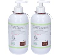 Fiocchi di Riso Detergente Corpo e Capelli Talco 2x400 ml Gel detergen