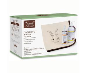 Fiocchi di riso FIOCCHI DI RISO COFANETTO BUONA NANNA DETERGENTE CORPO E CAPELLI CAMOMILLA 400 ML + OLIO CORPO 140 ML
