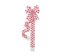 Fiocchi di San Valentino | accessori per feste autoadesivi e accessori per feste per feste - fiocchi rossi e bianchi per porte, nastri e armadi, per finestre, Natale, porte della cucina, maniglie per