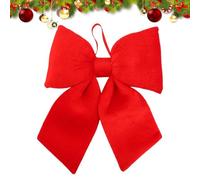 Fiocchi di velluto per albero di Natale, fiocchi di Natale in velluto - albero di Natale rosso brillante, ornamenti decorativi con fiocco di velluto, ornamento da appendere, fiocco d