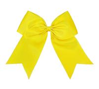 Fiocchi giganti gialli per capelli, 20 cm, grandi fiocchi gialli per ragazze, donne, cheerleader, softball, cheerleader, cheerleader, per costumi di Halloween, festival, compleanni