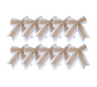 Fiocchi in Juta 10 Pezzi Decorazioni Fatte a Mano con Fiocco Rustico Decorazioni per Matrimoni Decorazioni per Fai da Te Regali per la casa Matrimoni Feste Decorazione (Stile A)