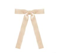 Fiocchi in velluto per albero di Natale con lacci dorati per un facile fissaggio ad alberi, ghirlande e espositori festivi, perfetti per progetti di decorazione stagionale (metro bianco)