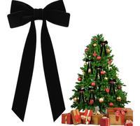 Fiocchi in velluto per albero di Natale, decorazione per la casa in velluto, eleganti fiocchi per capelli pre-legati, per donne, ragazze, figlia, matrimoni, vacanze, camera da letto, porta, finestra