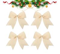 Fiocchi Natalizi In Velluto 4 Pezzi Decorazioni Festive Addobbi