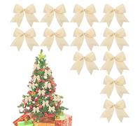 Fiocchi Natalizi In Velluto Da 6 Pollici | 12 Pendenti Decorativi Per Le Vacanze | Ornamento Ad Per Albero | Per Fai Da Te, Artigianato, Ghirlande Nuziali, Sacchetti Di Caramelle, Decorazioni