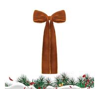 Fiocchi natalizi in velluto, fiocchi in velluto per albero di Natale, 17,7 X 8,6 pollici Grandi fiocchi natalizi, Ciondoli artigianali decorativi vintage, per per l'albero di Natale di Capodan