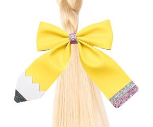 Fiocchi per capelli | clip per capelli gialli | 9,9 centimetri fiocchi per capelli per ragazze | per bambini feste di compleanno festa coda di cavallo