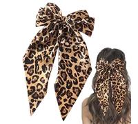 Fiocchi per capelli con stampa leopardata per donna, per capelli grande