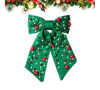 Fiocchi per Capelli di Natale per Ragazze - Elegante Fermaglio per Capelli con Strass e Perle - Fermagli per,Per Donne, Feste, Vacanze, Celebrazioni per il Natale, Riunioni di Famiglia