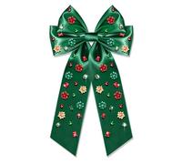 Fiocchi per capelli natalizi da donna, fiocco natalizio con renna e albero, fermagli per capelli in raso rosso verde fiocchi per capelli per vacanze invernali, accessori natalizi per costumi,