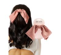 Fiocchi per capelli oversize kitsch per donna - Materiale in poliestere riciclato | Eleganti e raffinati | Graziosi fermagli per fiocchi per cape