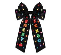 Fiocchi per capelli per donne e insegnanti, con fiocco per il ritorno a scuola, con strass, grandi fiocchi per capelli, per insegnanti, regali di appello, abiti scolastici (modello J2)