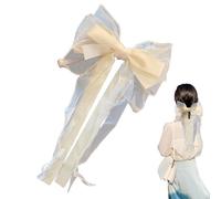 Fiocchi per capelli per ragazze, forcine per capelli grandi, con fiocco a coda lunga, per appuntamenti, viaggi d'affari, campeggio, picnic, feste