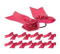 Fiocchi per Chioma Cheerleader 10 Pezzi in Stoffa, Lucenti | Elastici Decorativi, per Balletti e Pettinature a Trecce, Look Coordinato per Ragazze e Genitori