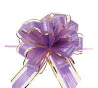 Fiocchi per confezioni regalo, Tirare l'arco in organza 20 pezzi da 7 pollici viola