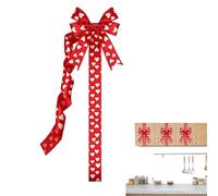 Fiocchi Per Mobile Da Cucina - 25 Cm Decorazione Romantica Cuore Rosso E Bianco 25 Cm | Decorazioni Per Gabinetto Per San valentinoo | Per La Famiglia, Gli Amici, Il Matrimonio, Bagno, Corrido