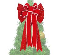 Fiocchi Per Natale,Punta Per Ghirlanda Di Decorazioni Grandi | Fiocchi Per Albero Di Natale,Per Esterno Per Compleanno Per Vacanza Per Inverno Per Festa Per Matrimonio Per La Porta D'Ingresso